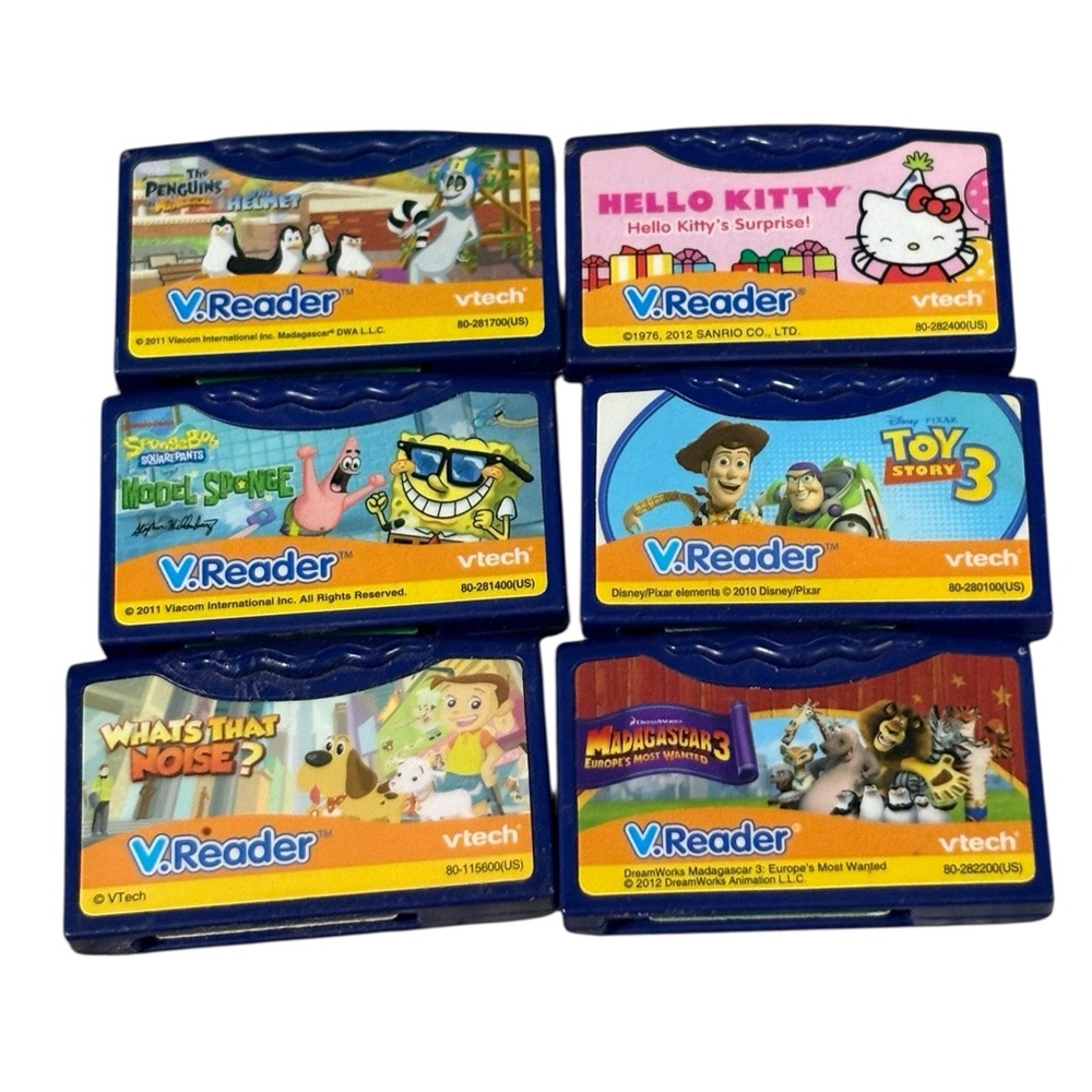 6 VTech VReader Learning Games